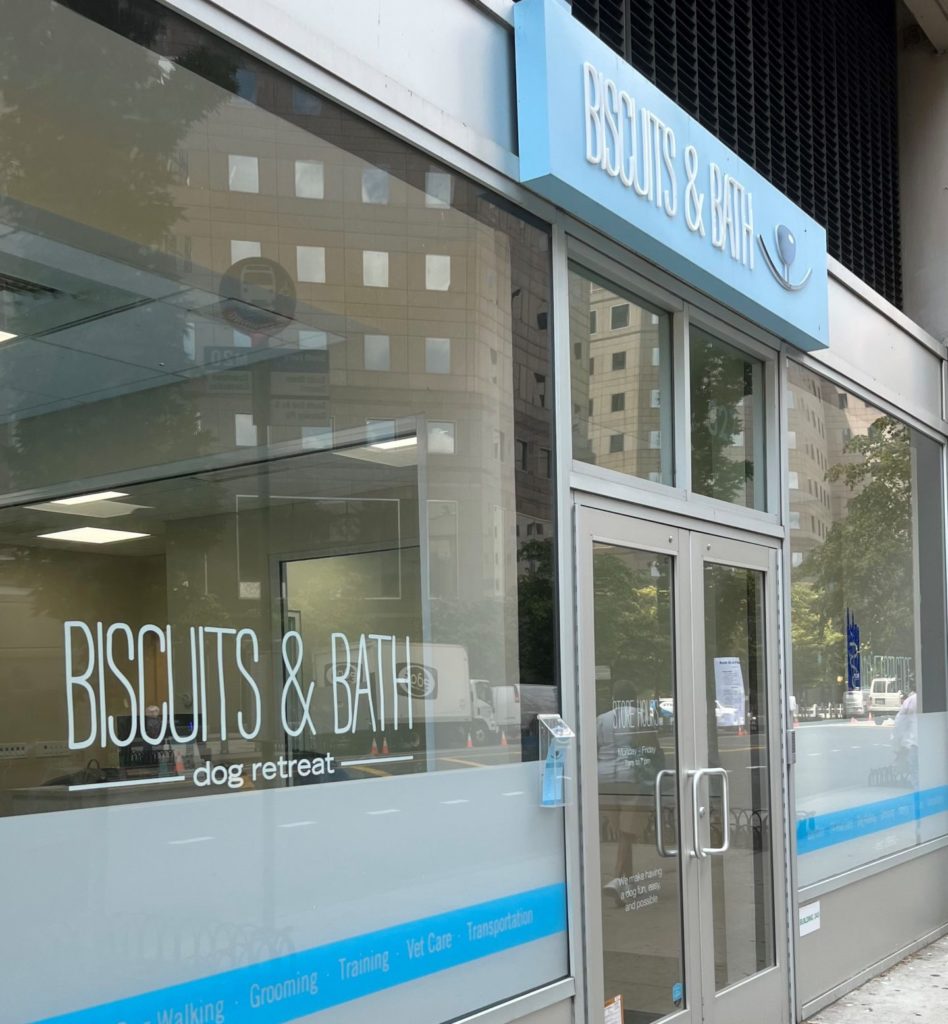 battery park dog day care facade